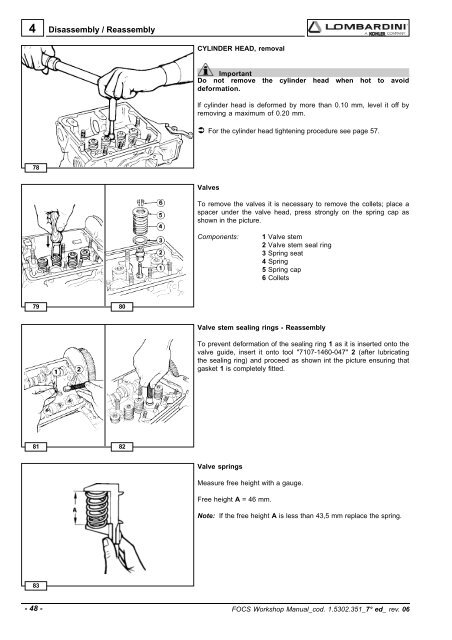 Manuale Officina LGW 523-627 - lombardini service