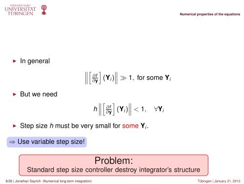 Numerical long-term integration of geodesic equations of motion