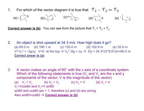 MWF quiz with solutions - UCSB HEP