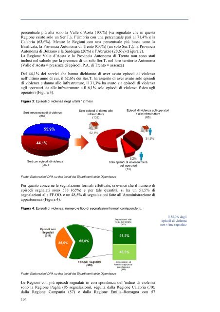 relazione annuale al parlamento 2014