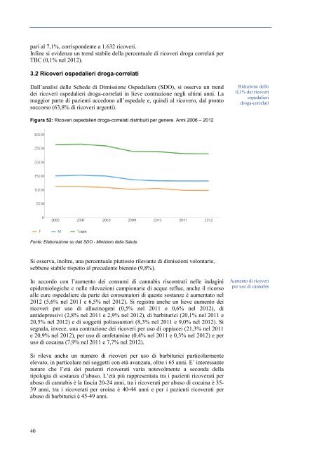 relazione annuale al parlamento 2014