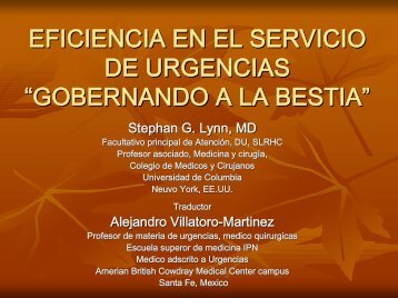 Eficiencia en urgencias - Reeme.arizona.edu