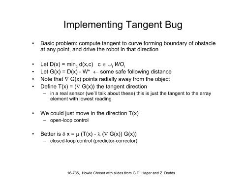 Implementing Tangent