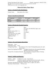 Reticulation Silver Sheet MSDS - Rio Grande