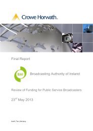 Crowe Horwath - Broadcasting Authority of Ireland