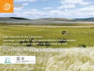 Unesco - Contribution de la charte - Parc National des CÃ©vennes