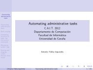 Automating administrative tasks - Departamento de ComputaciÃ³n