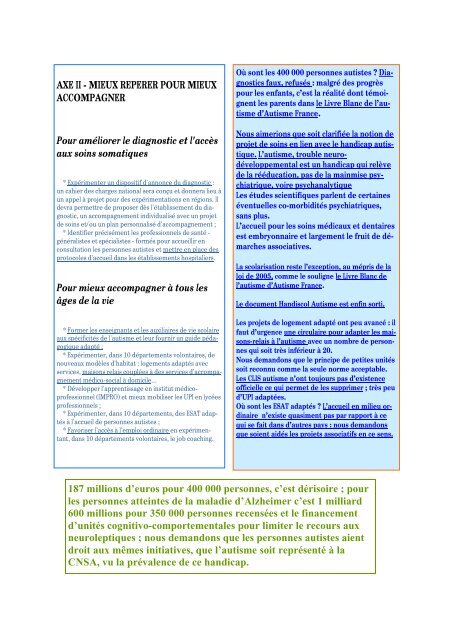 Bilan mi-parcours plan Autisme 2008 2010 - Autisme France