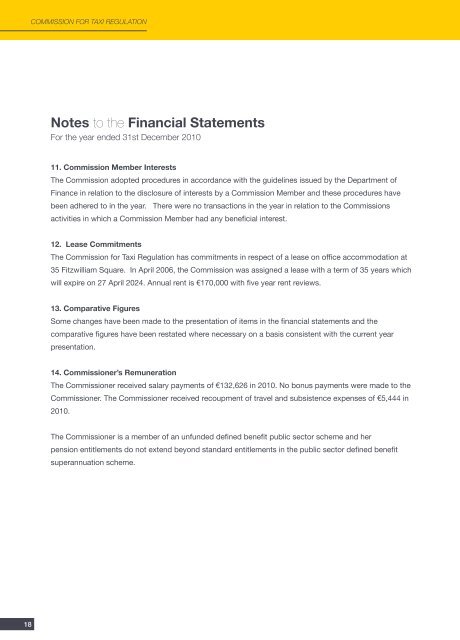 FINAL ACCOUNTS 2010 - National Transport Authority