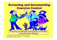 Screening and Documenting Coercive Control