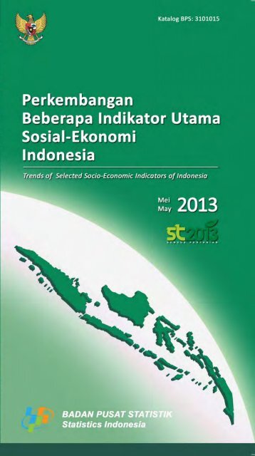 Indikator Sosial Ekonomi Mei 2013 - Badan Pusat Statistik