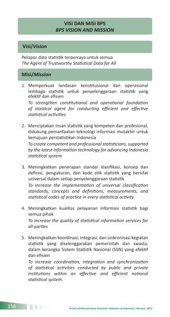 Indikator Sosial Ekonomi Mei 2013 - Badan Pusat Statistik