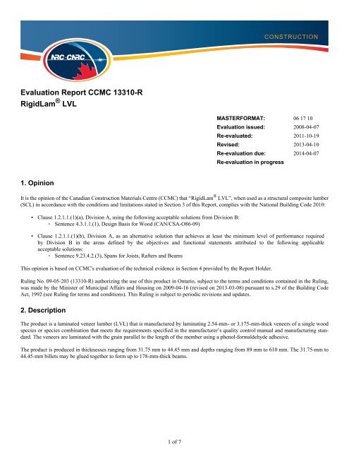 Lvl Beam Span Table Ontario Building Code - Infoupdate.org