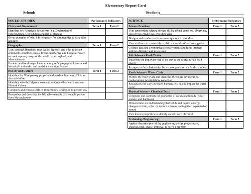 Grade 3 - Lexington Public Schools