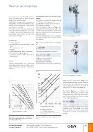 Steam jet vacuum pumps - GEA Wiegand GmbH