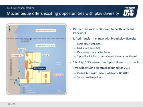 Download Presentation slides PDF - Tullow Oil plc