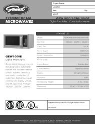 COMMERCIAL MICROWAVES - Burns & Ferrall