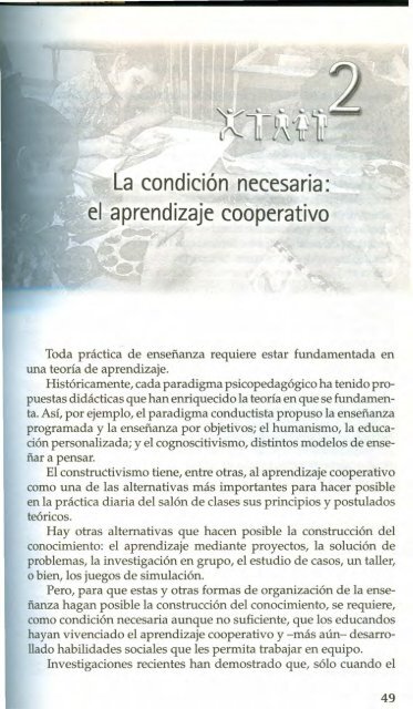La condición necesaria: el aprendizaje cooperativo - Coordinación ...