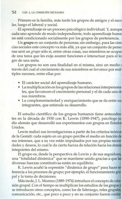 La condición necesaria: el aprendizaje cooperativo - Coordinación ...