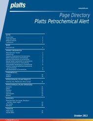 Page Directory Platts Petrochemical Alert - Aspect Enterprise Solutions