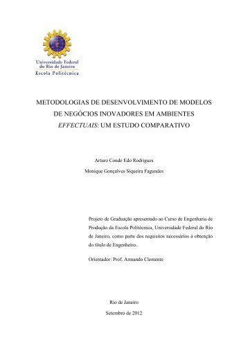 metodologias de desenvolvimento de modelos ... - Poli Monografias