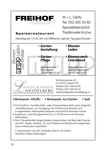 SCA-News FrÃ¼hjahr 2005 - SC Aadorf