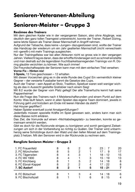 SCA-News FrÃ¼hjahr 2005 - SC Aadorf