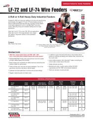 LF-72 and LF-74 Wire Feeders - Lincoln Electric