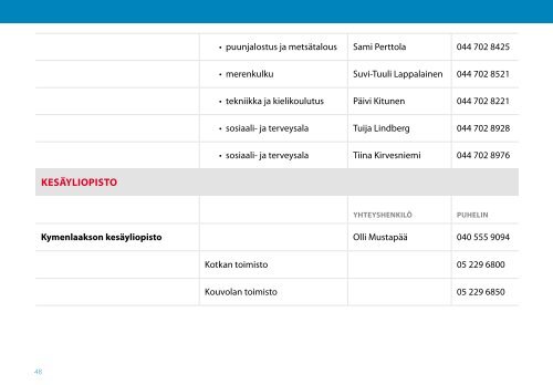 Aikuisopiskelu Kymenlaaksossa-opas - Kymenlaakson ...