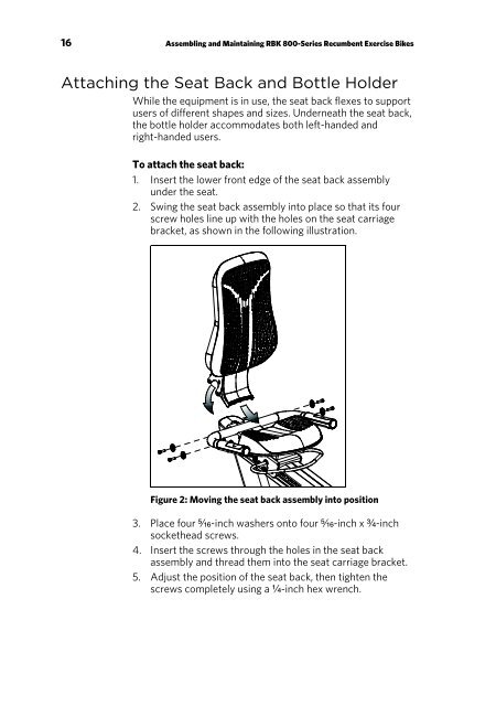 RBK 825 Recumbent Bike - Experienceâ¢ Series - Precor