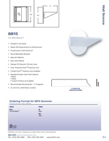 sg03 wall sconce sect belfer lighting