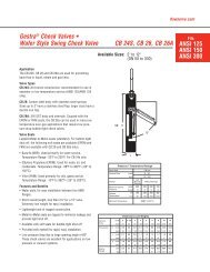 GestraÂ® Check Valves â¢ Wafer Style Swing Check Valve CB 24S ...