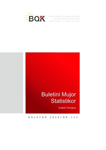 Buletini Mujor Statistikor - Banka Qendrore e RepublikÃ«s sÃ« KosovÃ«s