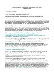 Naturheilkundlicher Newsletter der Habichtswald-Klinik Kassel ISSN ...
