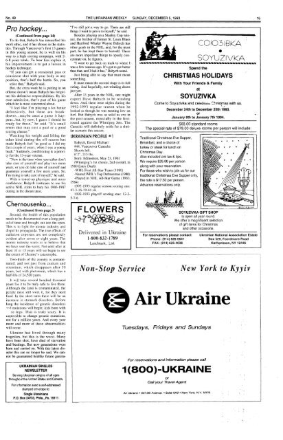 The Ukrainian Weekly 1993