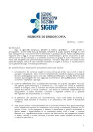 sezione Endoscopia - SIGENP