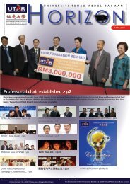 April Issue - UTAR News - Universiti Tunku Abdul Rahman