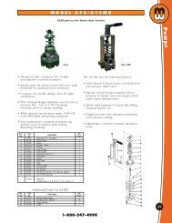 relief valves - Minnesota Wanner Co.