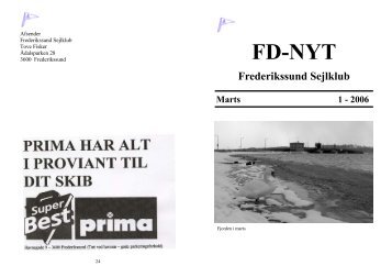 klubblad FD-NYT skabelon nr 1 2006 - 3 - Frederikssund Sejlklub