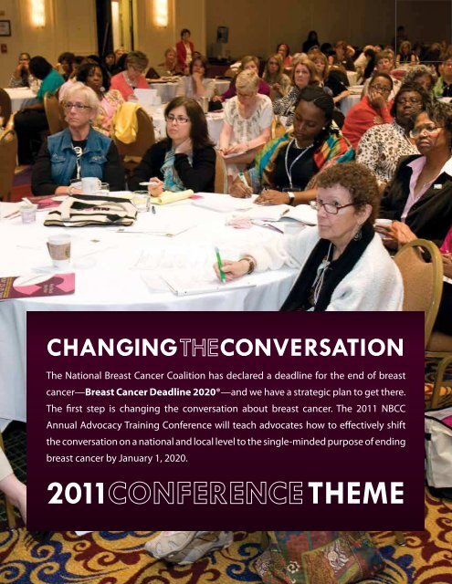 2011 NBCC Conference Program - National Breast Cancer Coalition