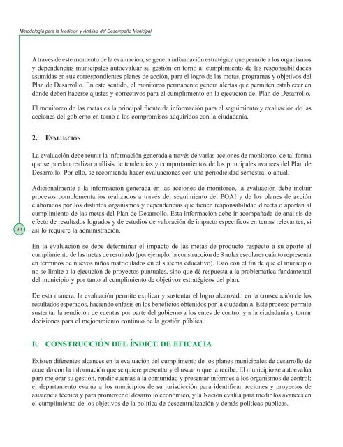 MetodologÃ­a para la MediciÃ³n y AnÃ¡lisis del DesempeÃ±o Municipal