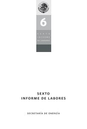 Sexto Informe de Labores de la SENER (2012) - SecretarÃ­a de EnergÃ­a