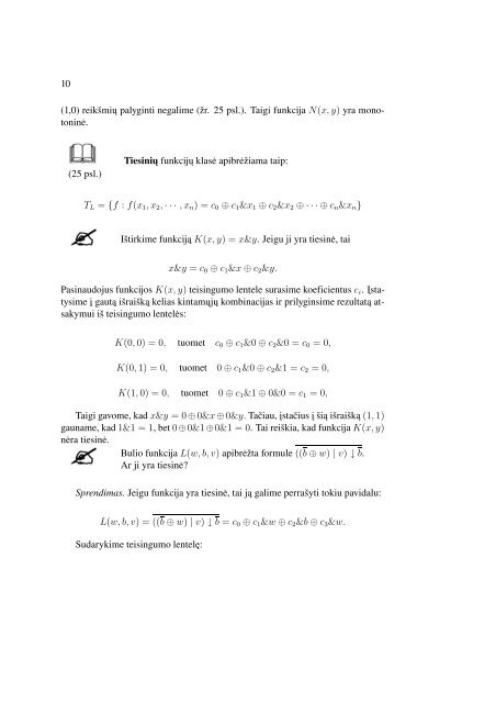 DISKREÄIOSIOS MATEMATIKOS UÅ½DAVINYNAS