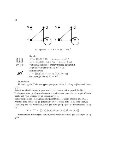 DISKREÄIOSIOS MATEMATIKOS UÅ½DAVINYNAS