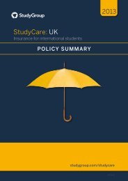 StudyCare UK Policy 2013 - Study Group