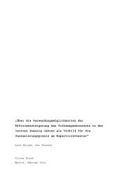gibt's die Projektskizze als pdf! - Deutsches Theater