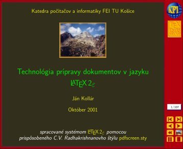 TechnolÃ³gia prÃ­pravy dokumentov v jazyku LATEX2Îµ - Hornad