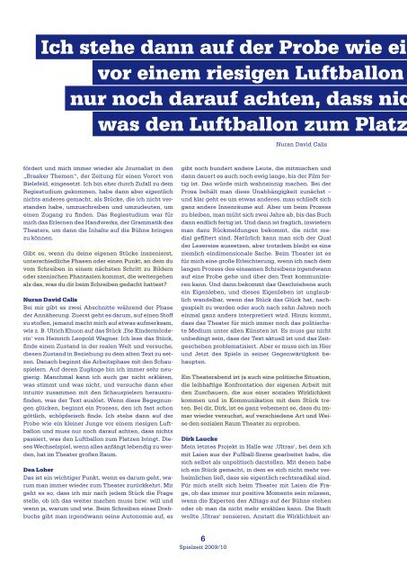 DT Magazin | Ausgabe 4 - Spielzeit 2009/10 - Deutsches Theater