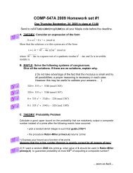 COMP-547A 2009 Homework set #1