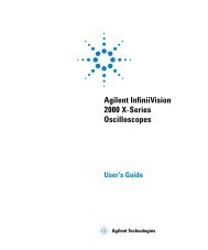 Agilent InfiniiVision 2000 X-Series Oscilloscopes User's Guide